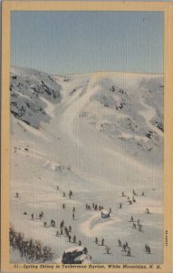 Postcard Spring Skiing Tuckerman Ravine White Mountains NH