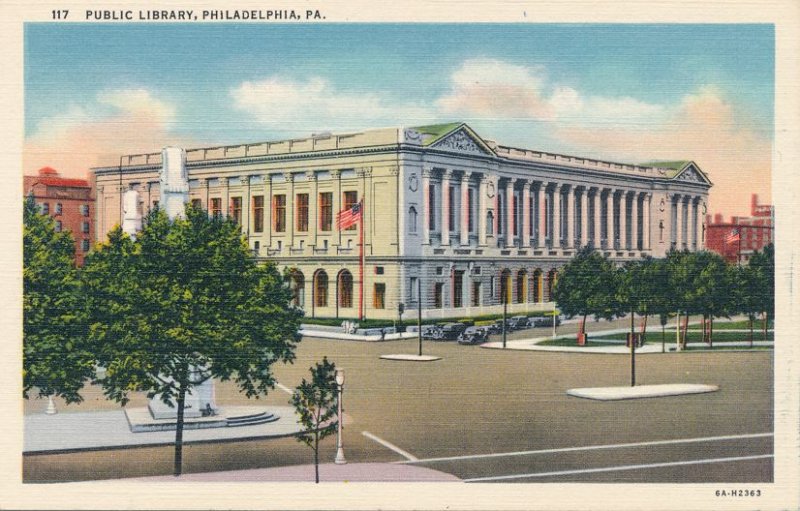 Philadelphia PA, Pennsylvania - Public Library - Linen