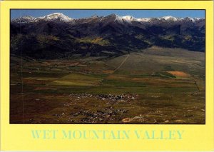 CO, Colorado  WET MOUNTAIN VALLEY  Community~Homes  AERIAL VIEW  4X6 Postcard