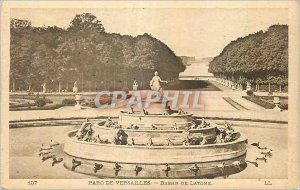 Postcard Old Park of Versailles Latona fountain