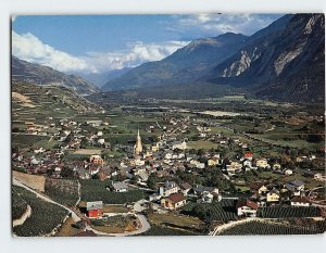 Postcard Salgesch Valais and Rhonetal Switzerland