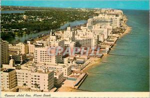 Miami Beach Modern Postcard famous hotel