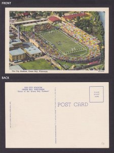 Postcard, United States, Green Bay WI, The City Stadium