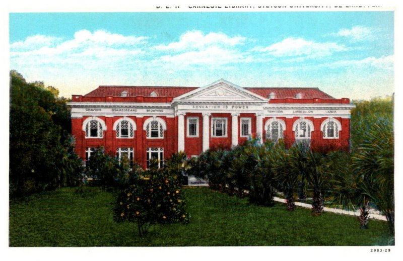 Florida  DeLand   D L II Carnegie Library Stetson University