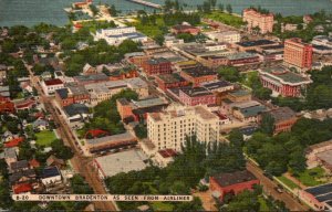 Florida Bradenton Downtown As Seen From An Airliner 1948