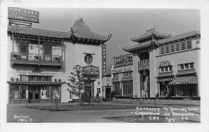 H97/ Los Angeles California Postcard RPPC c1950 Chinatown Gingling Way 186