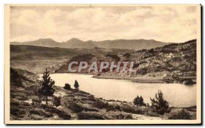 Postcard Old Font Romeu From Pradelles Lake and Peak Carlitte