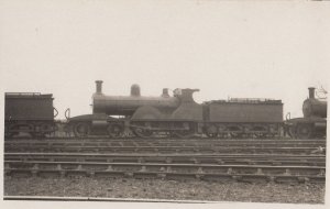 LSWR 572 Class 4-4-0 Antique Real Photo Train Postcard