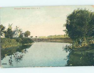 Divided-Back WATER SCENE Utica New York NY hk3444