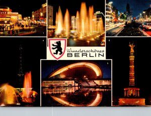 Germany Berlin Multi Views At Night