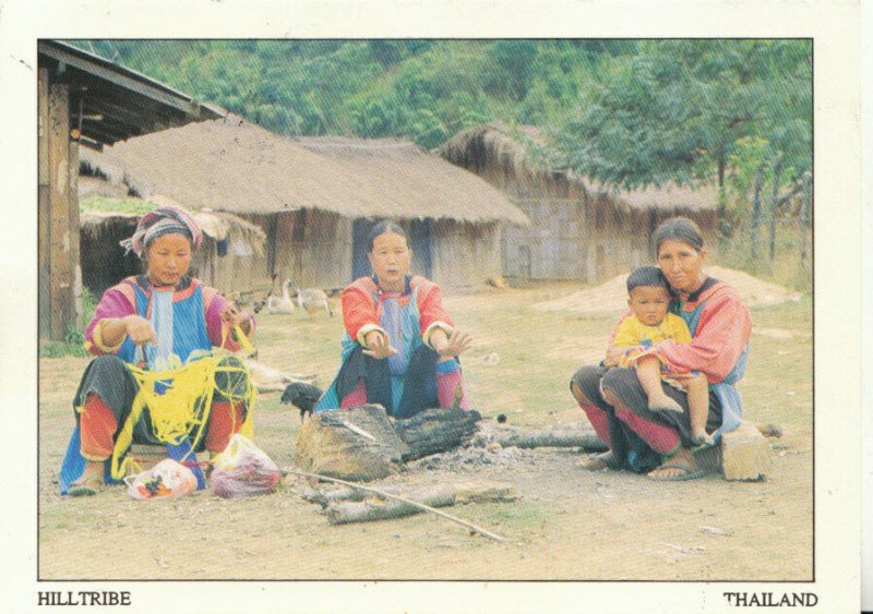 Thailand Postcard - Hilltribe In The Winter. Posted 1997 - Ref 20990A