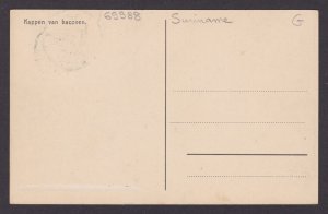 Postcard, DUTCH INDIES, Cutting bananas