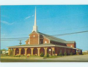 Unused 1950's CHURCH SCENE Ocean City Maryland MD p3772@