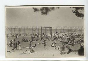 443425 Estonia 1934 year Narva Joesuu beach Vintage photo RPPC