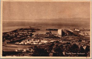 South Africa Cape Town Harbour Vintage Postcard C038