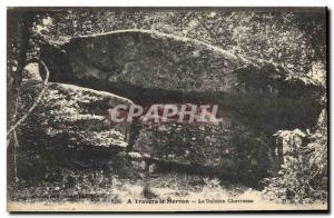 Old Postcard Dolmen Megalith Morvan dolmen Chevresse