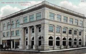 MANISTEE, Michigan MI    MANISTEE COUNTY SAVINGS BANK  ca1910's Vintage Postcard