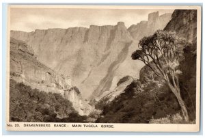 c1920's No. 23 Drakensberg Range Main Tugela Gorge South Africa Postcard