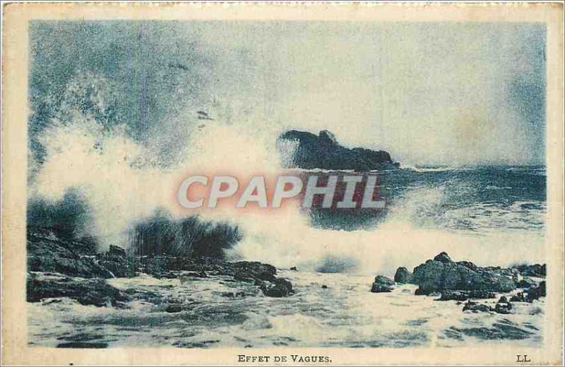 Old Postcard Effect of Waves