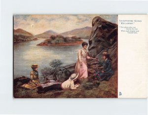 Postcard Illustrated Songs Killarney Ireland