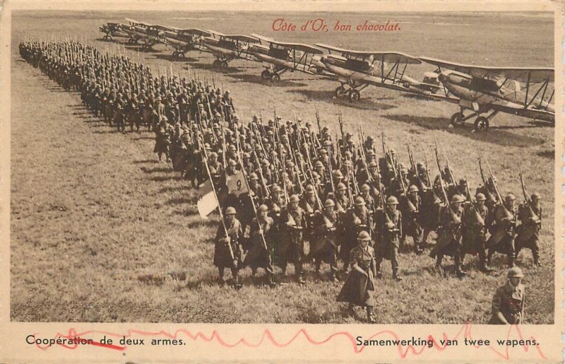 Belgian army military uniforms centenary celebration aviation and regiment march