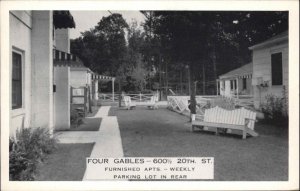 Virginia Beach Virginia VA Four Gables Motel Apartments Vintage Postcard