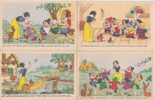 WALT DISNEY SNOWWHITE AND SEVEN DWARFS Complete Set 25 Vintage Postcards (L3878)