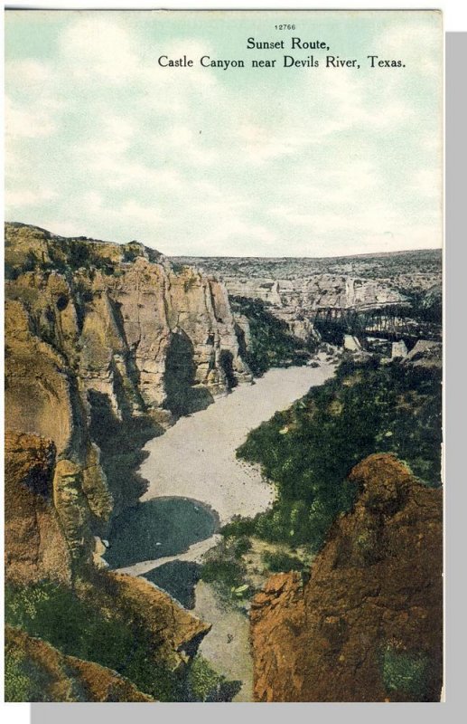 Nice Texas/TX Postcard, Castle Canyon Near Devils River