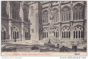 Spain Burgos Catedral Vista Exterior de los Claustros