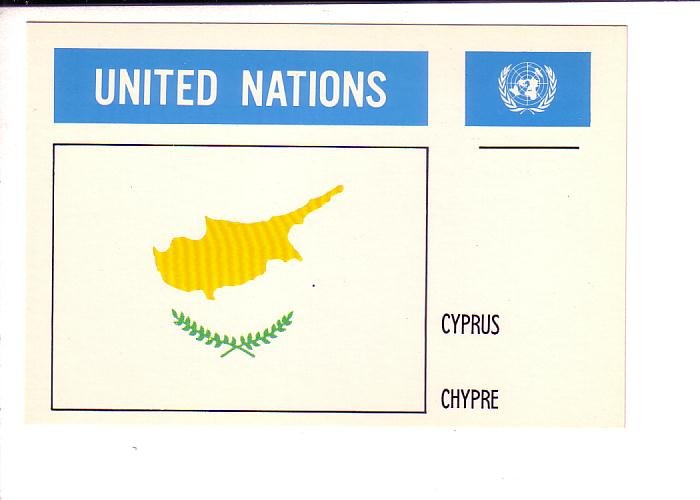 Cyprus, Flag, United Nations.