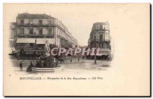 Old Postcard Perspective of Maguelonne Montpellier Street