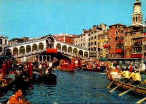 Italy Venezia Historical Regatta The Grand Canal