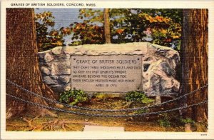 Massachusetts Concord Graves Of British Soldiers