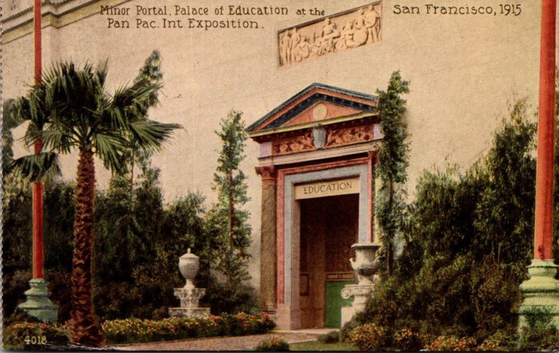 Expos San Francisco 1915 Panama Pacific International Expo Palace Of Educatio...