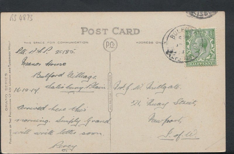 Wiltshire Postcard - Bulford Manor House   RS4873