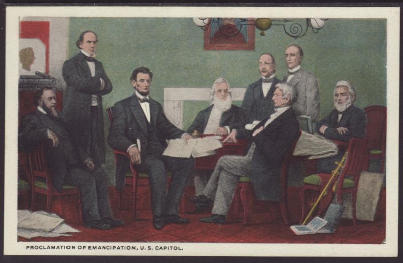 Proclamation of Emancipation,Painting Postcard