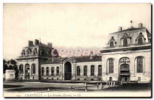 Old Postcard The Great Chantilly stables