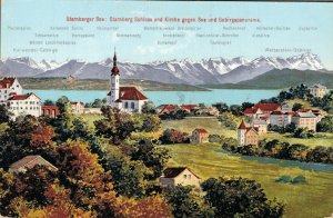 Germany Starnberger See Starnberg Schloss und Kirche 03.23