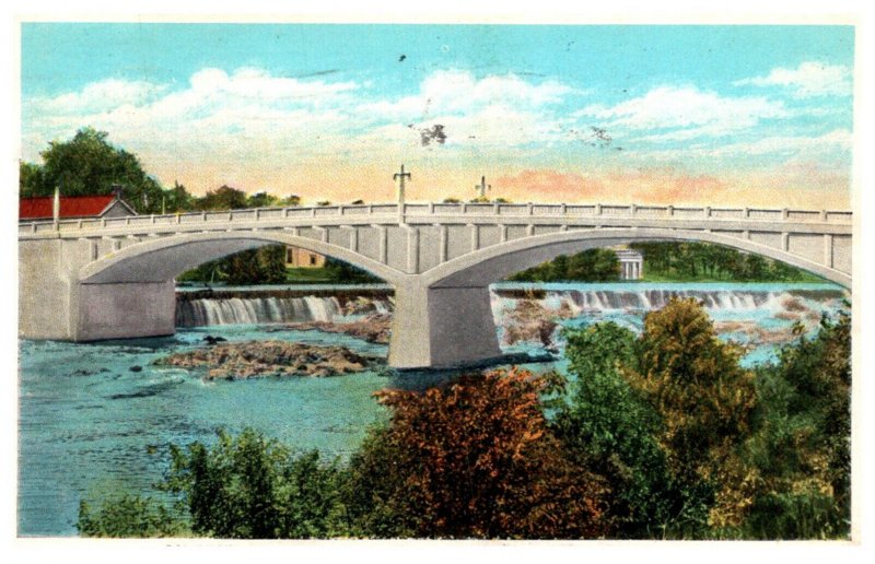 Massachusetts Lowell Pawtucketville Bridge and Falls