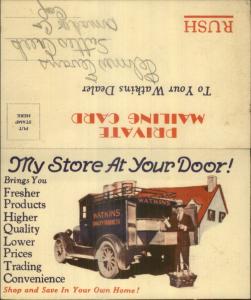 Doctor Delivery Truck Watkins Medicine etc Fold Open Products Postcard