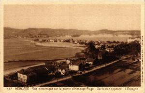 CPA HENDAYE Vue Pittoresque sur la pointe d'HENDAYE Plage (411967)