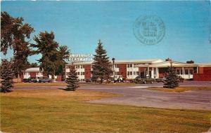 Canton New York~University Treadway Inn~1970s Cars~White Jeep~1975 Postcard
