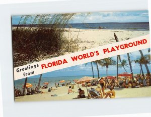 Postcard Greetings from Florida World's Playground, Florida