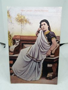 Miss Gauhar Indian Actress Antique Indian Postcard Hindu c1912