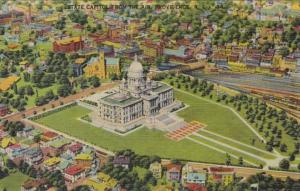 Rhode Island Providence Aerial View State Capitol
