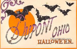 Gibson Art Co. Halloween Unused crease right top corner, glitter on front