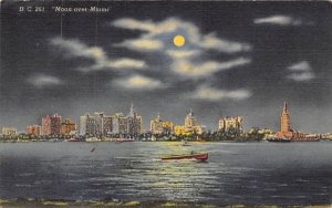 Moon over Miami Florida  