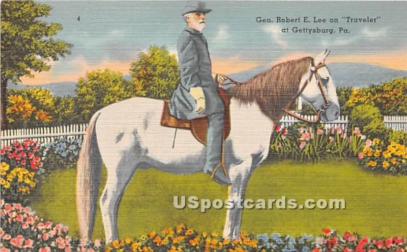 Gen Robert E Lee on Traveler - Gettysburg, Pennsylvania