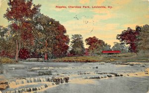 LOUISVILLE KY~RIPPLES IN CHEROKEE PARK~1911 POSTMARK POSTCARD