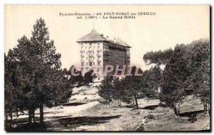 Postcard Old Font Romeu Odeillo By The grand hotel